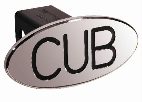 Cub - Black - Oval - 2 Inch Billet Hitch Cover