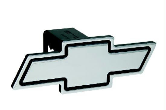 Chevy - Black - Cutout Bowtie - 2 Inch Billet Hitch Cover