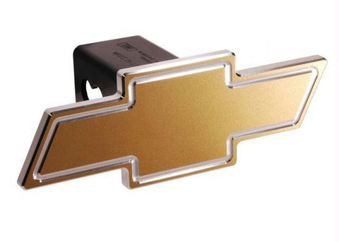 Chevy - Gold - Cutout Bowtie - 2 Inch Billet Hitch Cover