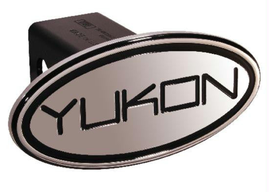 GMC - Yukon - Black - Oval - 2 Inch Billet Hitch Cover