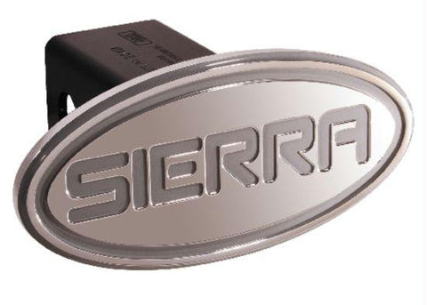 GMC - Sierra - Silver - Oval - 2 Inch Billet Hitch Cover