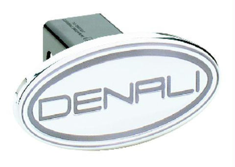 GMC - Denali - Silver - Oval - 2 Inch Billet Hitch Cover