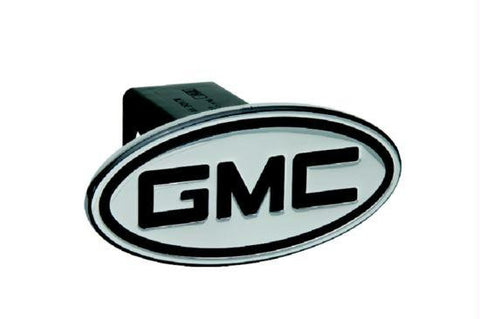 GMC - Inscribed GMC - Black - Oval - 2 Inch Billet Hitch Cover