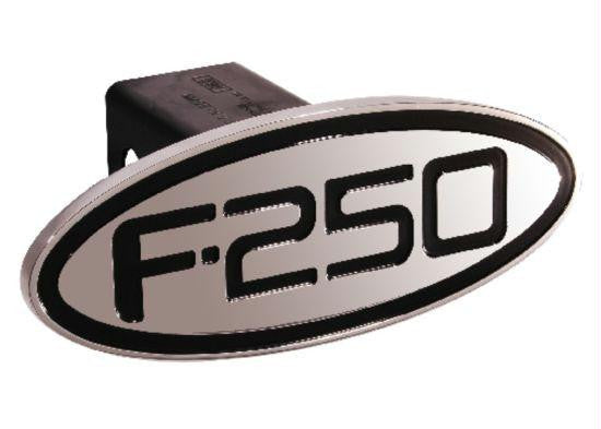 Ford - F-250 - Black - Oval - 2 Inch Billet Hitch Cover