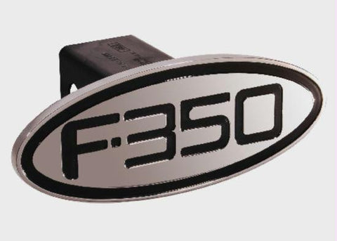 Ford - F-350 - Black - Oval - 2 Inch Billet Hitch Cover