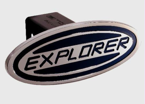 Ford - Explorer - Blue - Oval - 2 Inch Billet Hitch Cover