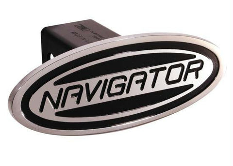 Ford - Navigator - Black - Oval - 2 Inch Billet Hitch Cover