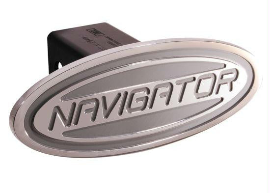 Ford - Navigator - Silver - Oval - 2 Inch Billet Hitch Cover