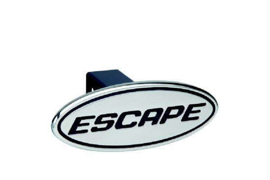 Ford - Escape - Black - Oval - 1-1-4 Inch Billet Hitch Cover