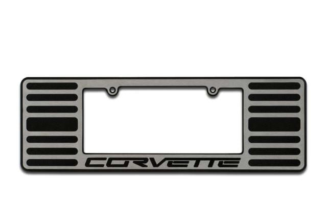 2005+ Chevrolet Corvette License Plate Frame 2 Tone