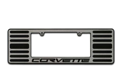 2005+ Chevrolet Corvette License Plate Frame 2 Tone