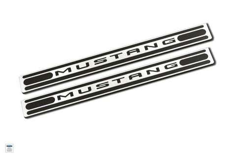 2005+ Ford Mustang Mustang Logo Door Sills 2 Tone