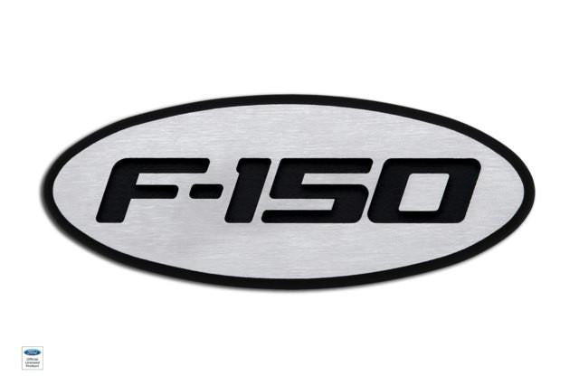 2009-13 Ford F-150 Tailgate Emblem for vehicles with back up camera Two Tone brushed finish