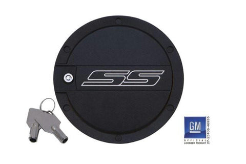 2010-2012 Chevrolet Camaro SS Logo Locking Fuel Door - 2 Tone