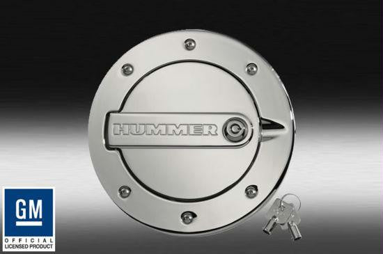 Hummer H2 LOCKING FUEL DOOR - Chrome