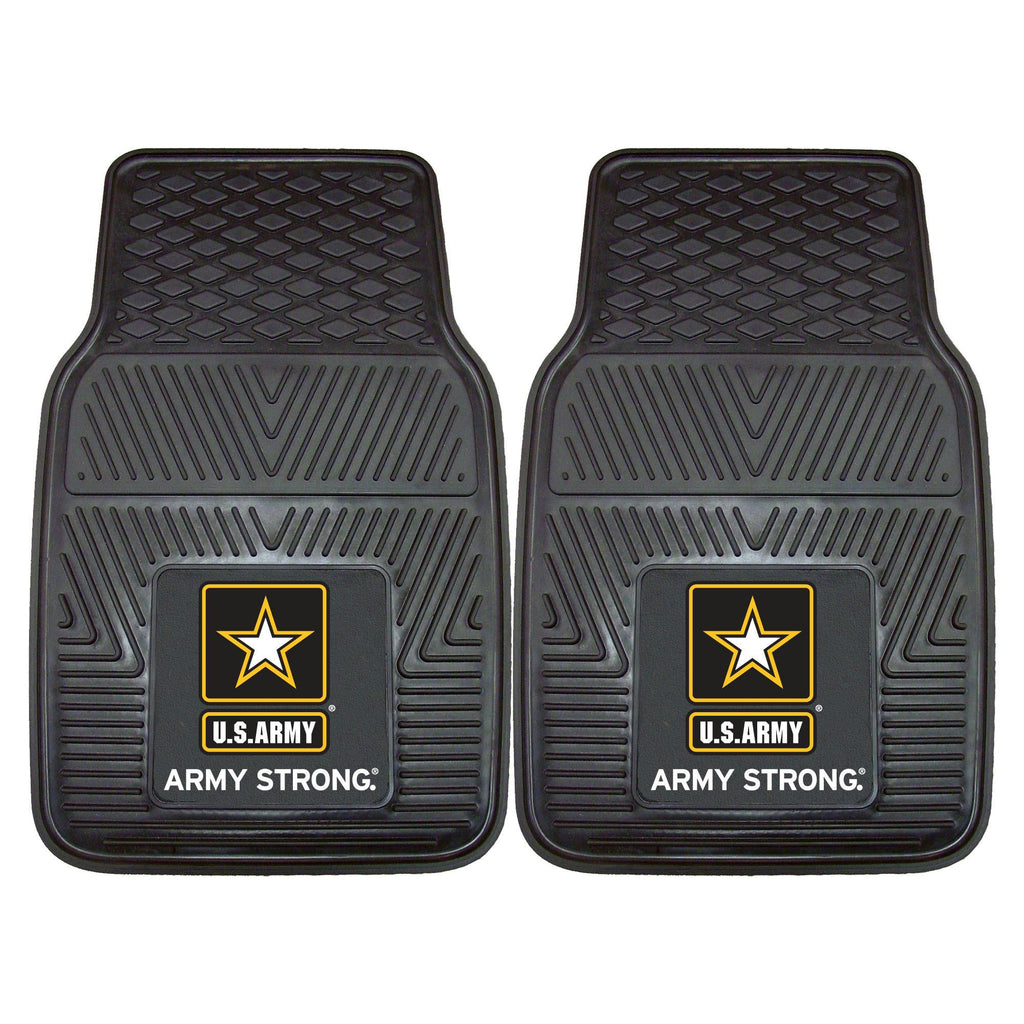 Army Licensed Heavy Duty 2-Piece Vinyl Car Mats 17x27