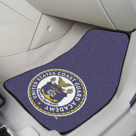 USCG Academy2-pc Printed Carpet Car Mats 17x27