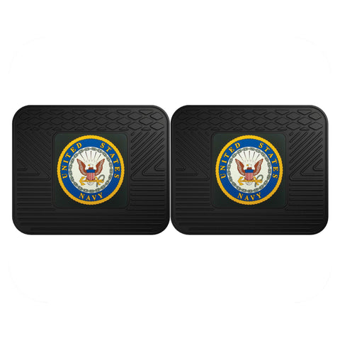 Navy Licensed Backseat Utility Mat 2 Pack 14x17