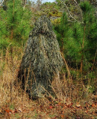 Ghillie Paintball Ultra Light Synthetic Poncho Woodland