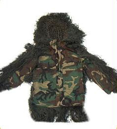 Sniper Ghillie Suit Jacket Woodland Large