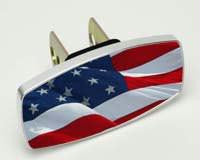 HitchMate Premier Series Hitch Cap Waving Flag