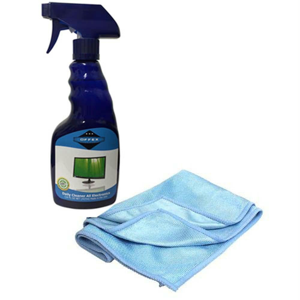 Offex Screen Cleaner Kit LCD LED Laptop Spray 16 Oz Bottle with Microfiber Cloth