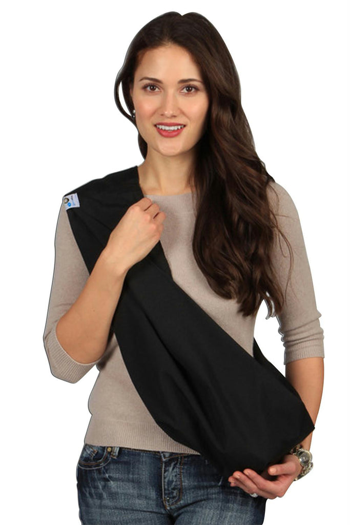 HugaMonkey Black Baby Sling - Medium