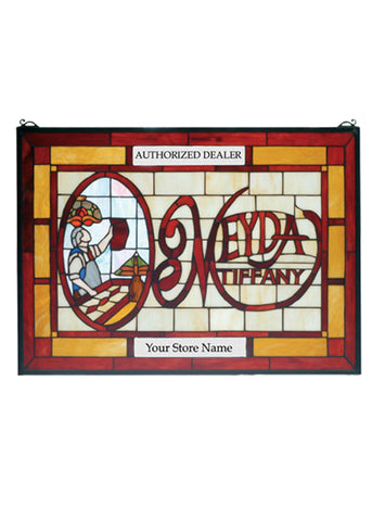 28 Inch W X 20 Inch H Meyda Tiffany Customizable Stained Glass Window