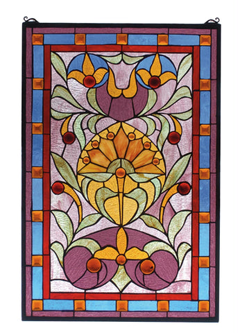 20 Inch W X 30 Inch H Picadilly Stained Glass Window