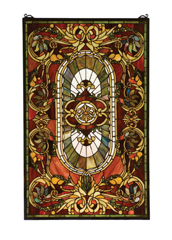 20 Inch W X 32 Inch H Regal Splendor Stained Glass Window