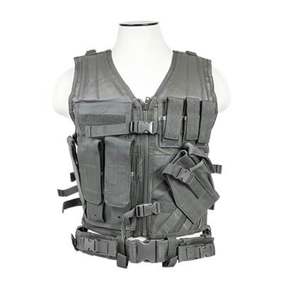 Vism By Ncstar Tactical Vest-Urban Gray M-xl