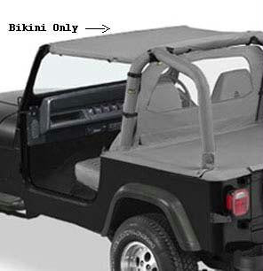 Pacific Brief Summer Top for 1992-1995 Jeep Wrangler Charcoal