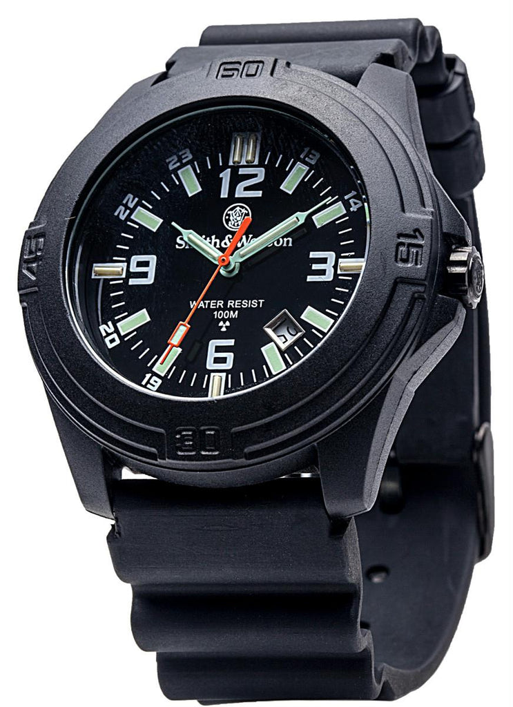 Smith & Wesson Soldier Watch - Rubber Strap - SWISS TRITIUM