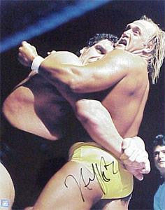 Hulk Hogan Signed 16X20 Photo - Vs Andre The Giant