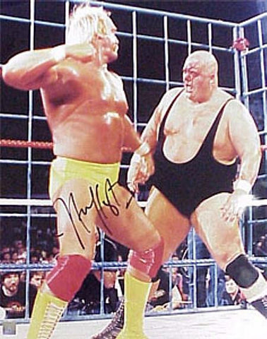 HULK HOGAN SIGNED 8X10 PHOTO - VS KING KONG BUNDY