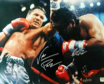 Roberto Duran & Vinny Paz Dual Signed 16X20 Photo