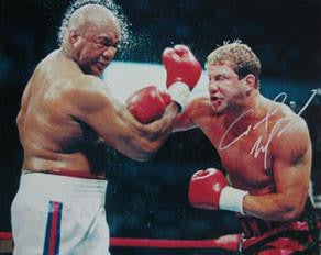 Tommy Morrison Signed 16X20 Photo - Vs Foreman