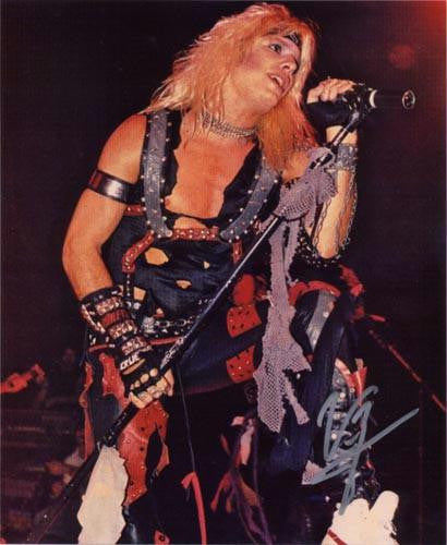 VINCE NEIL SIGNED 16X20 PHOTO MOTLEY CRUE - LOOKING RIGHT