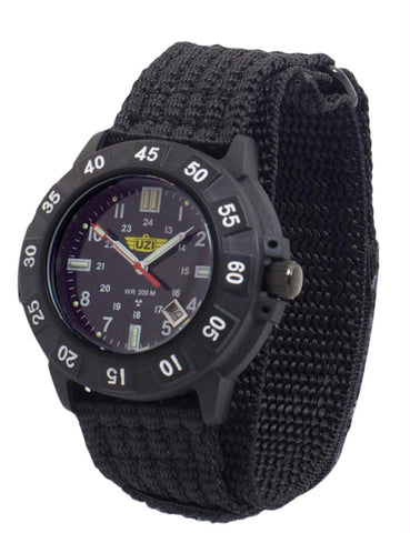 UZI Protector Watch - Black - Nylon - SWISS TRITIUM