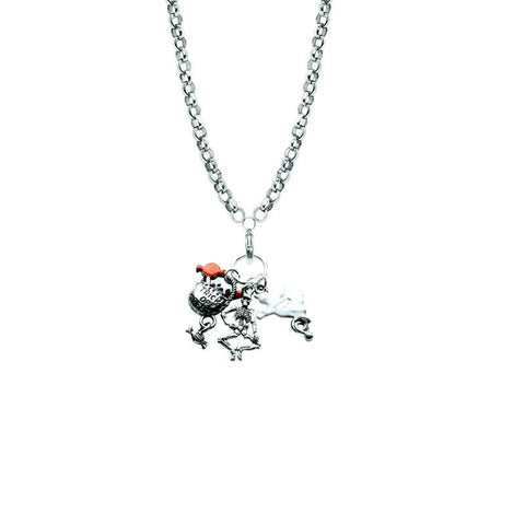 Halloween Charm Necklace in Silver