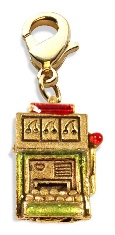 Slot Machine Charm Dangle in Gold