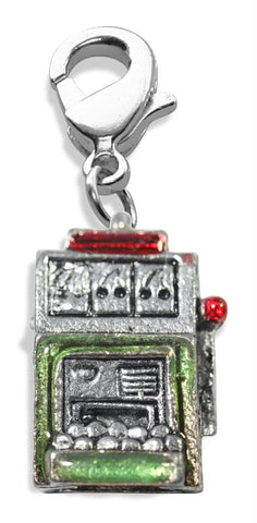 Slot Machine Charm Dangle in Silver