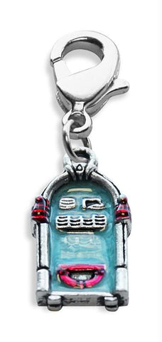 Jukebox Charm Dangle in Silver