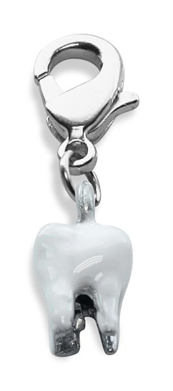 Tooth Charm Dangle in Silver