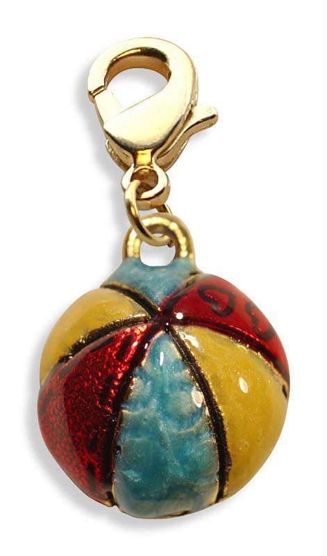 Beach Ball Charm Dangle in Gold