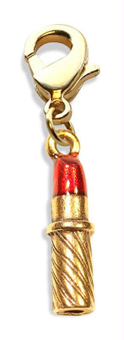 Lipstick Charm Dangle in Gold