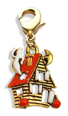 Haunted House Charm Dangle in Gold