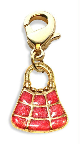 Tic Tac To Purse Charm Dangle in Gold