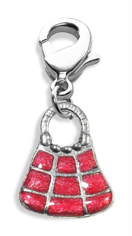 Tic Tac To Purse Charm Dangle in Silver