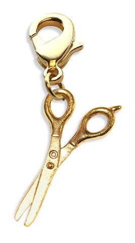 Scissors Dangle in Gold